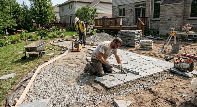 Patio Hardscaping in Boston, MA